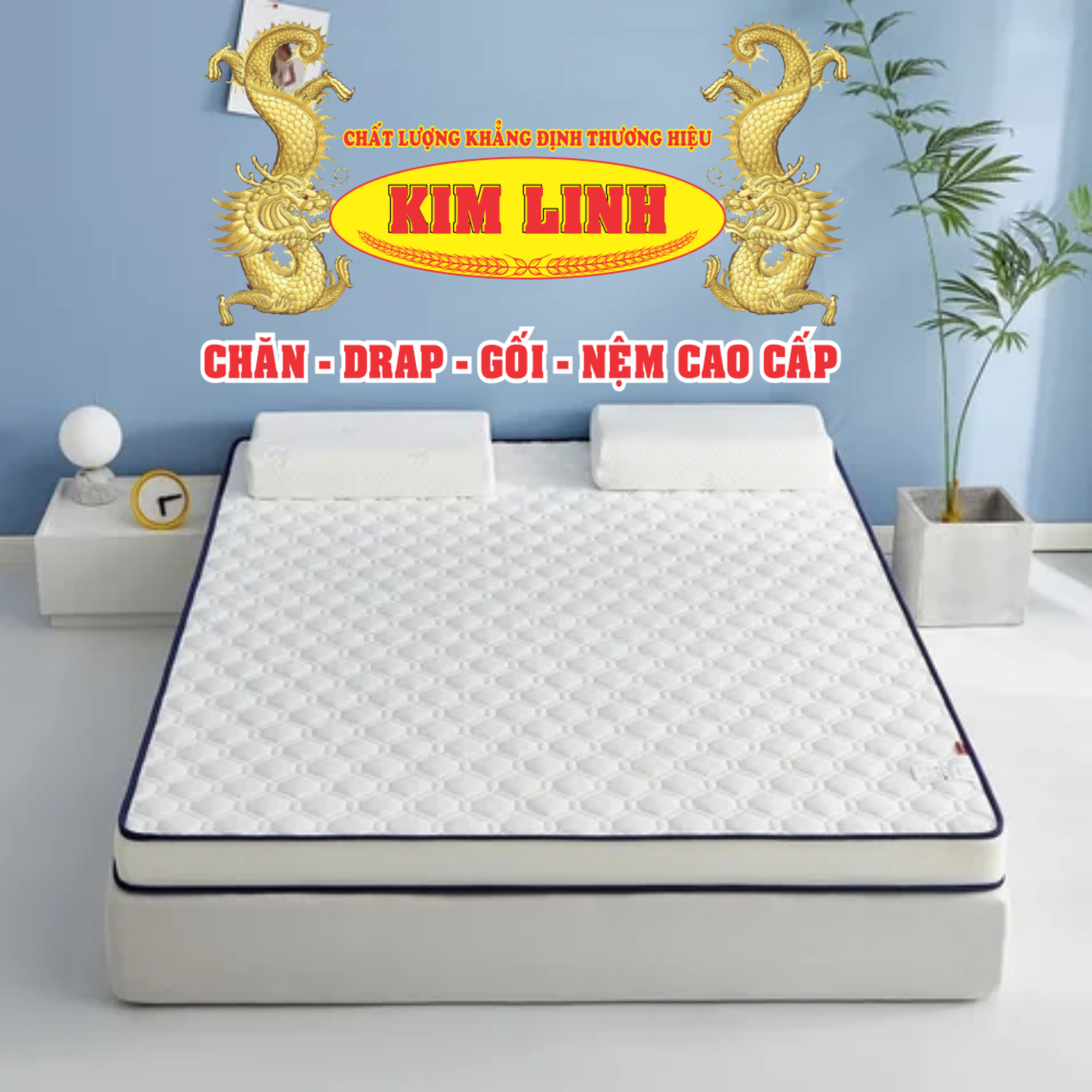 Nệm Nhật Siêu Bền CLC 10cm x 1,4m x 2m